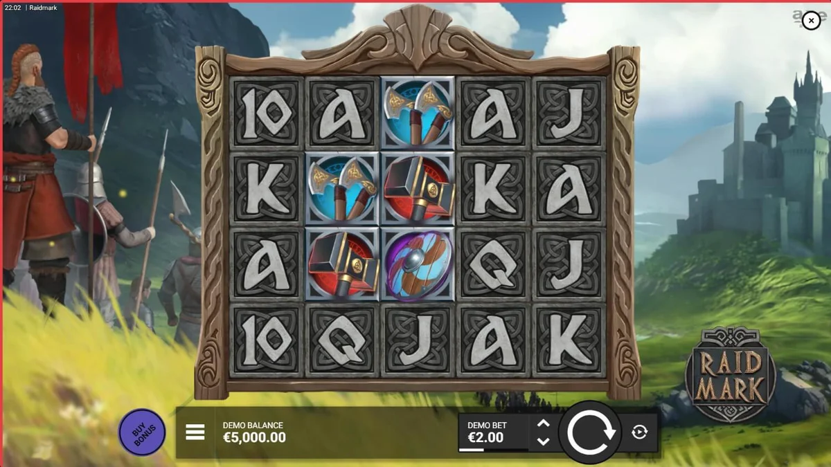Raidmark slot Viking theme gameplay